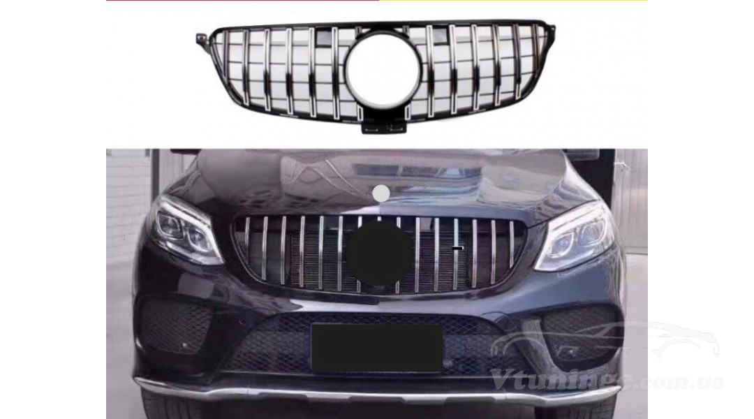 Решетка Радиатора AMG GT Style для Mercedes-Benz GLE W166 2015-20...